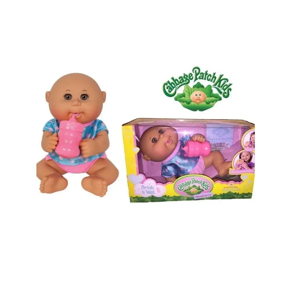 NEW Cabbage Patch Kids Drink & Wet Newborn Kaitlyn Aubrey Doll BORN November 22